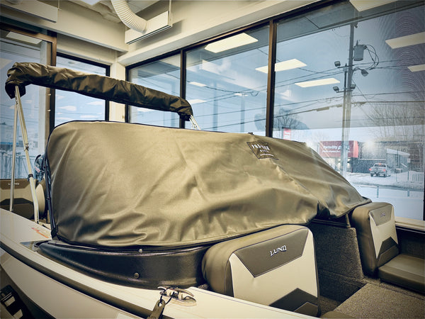 Boat windshield cover