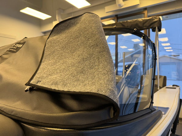 Boat windshield cover